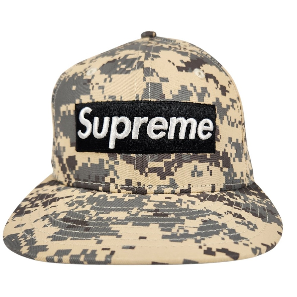 Supreme New Era Pittsburgh Pirates Digi Camo Box Logo 59FIFTY Hat 7 1/8
